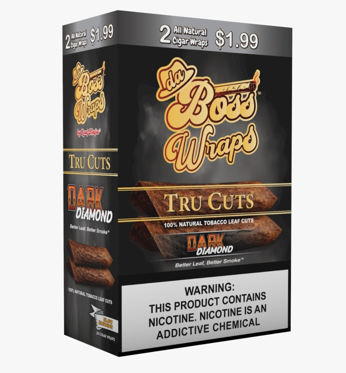 DaBossWraps _ Tru Cut _ Dark Diamond _ 2pk _ 12ct-price DaBossWraps _ Tru Cut _ Dark Diamond _ 2pk _ 12ct-price