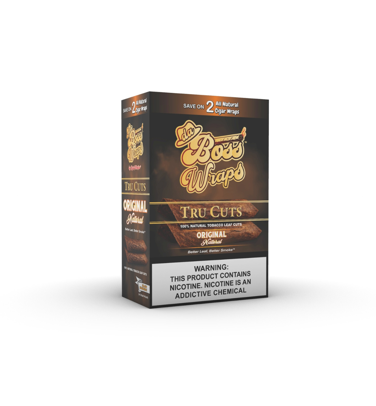 DaBossWraps _ Tru Cut _ Original Natural _ 2pk _ 12ct