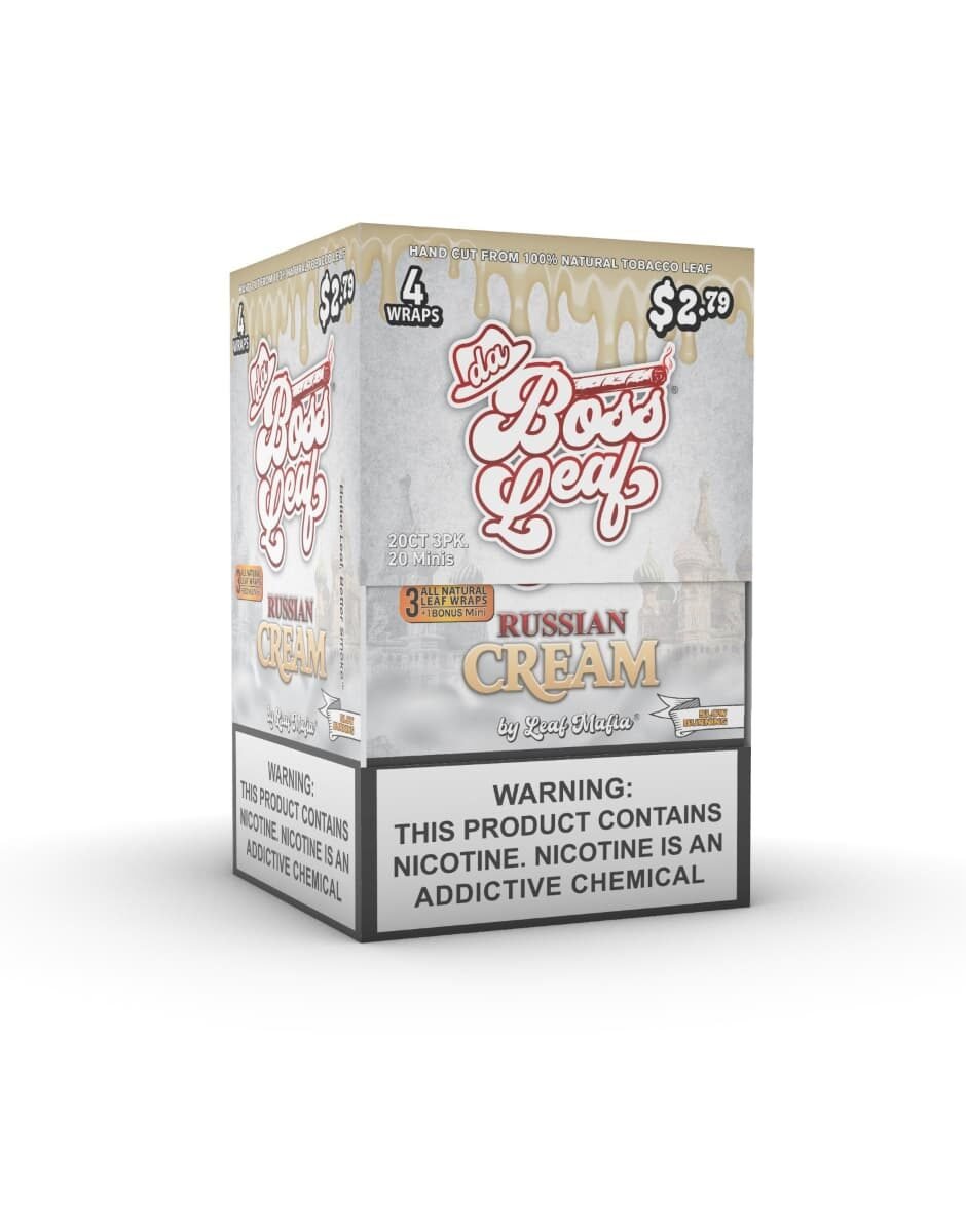 DaBossLeaf | RUSSIAN CREAM | 4pk | 20ct DaBossLeaf | RUSSIAN CREAM | 4pk | 20ct
