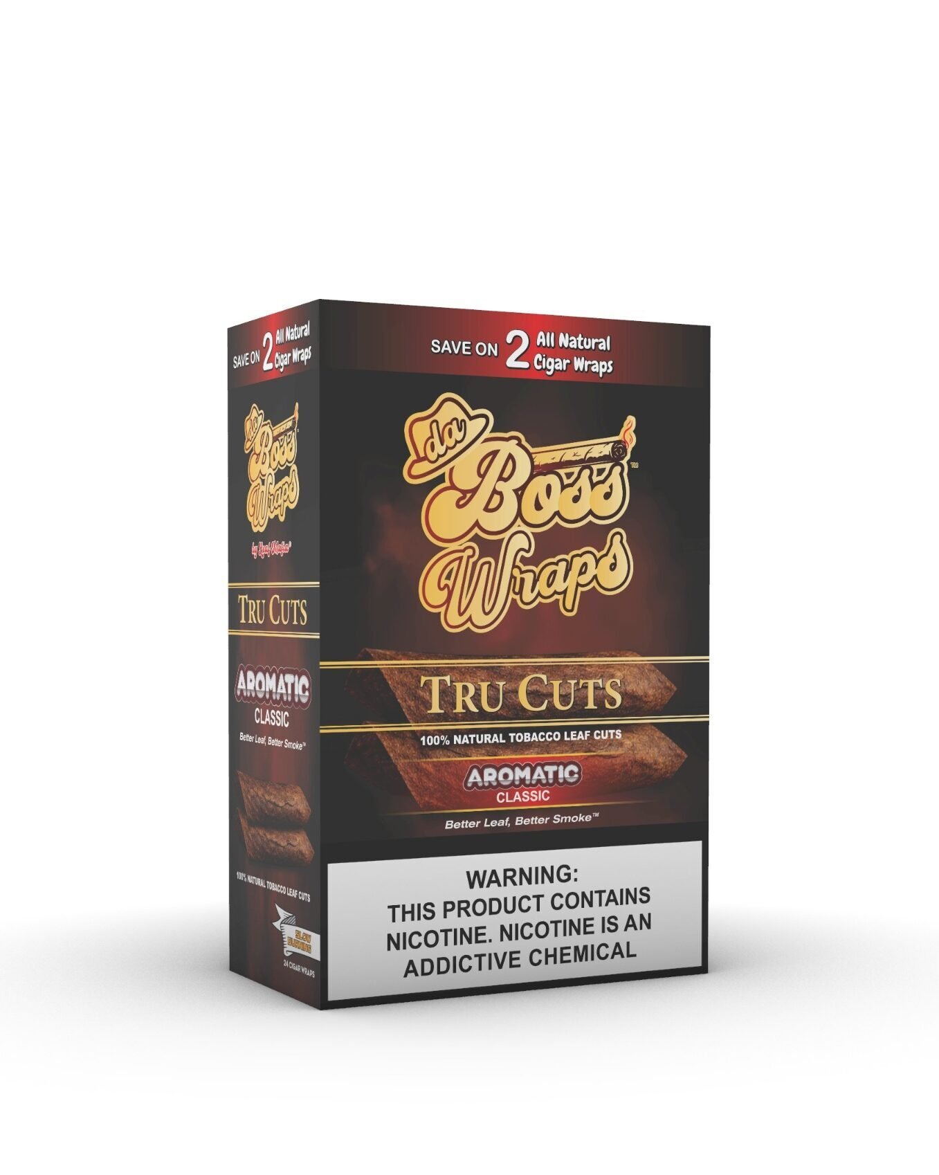DaBossLeaf | Tru Cut | Aromatic | 2pk | 12ct DaBossLeaf | Tru Cut | Aromatic | 2pk | 12ct